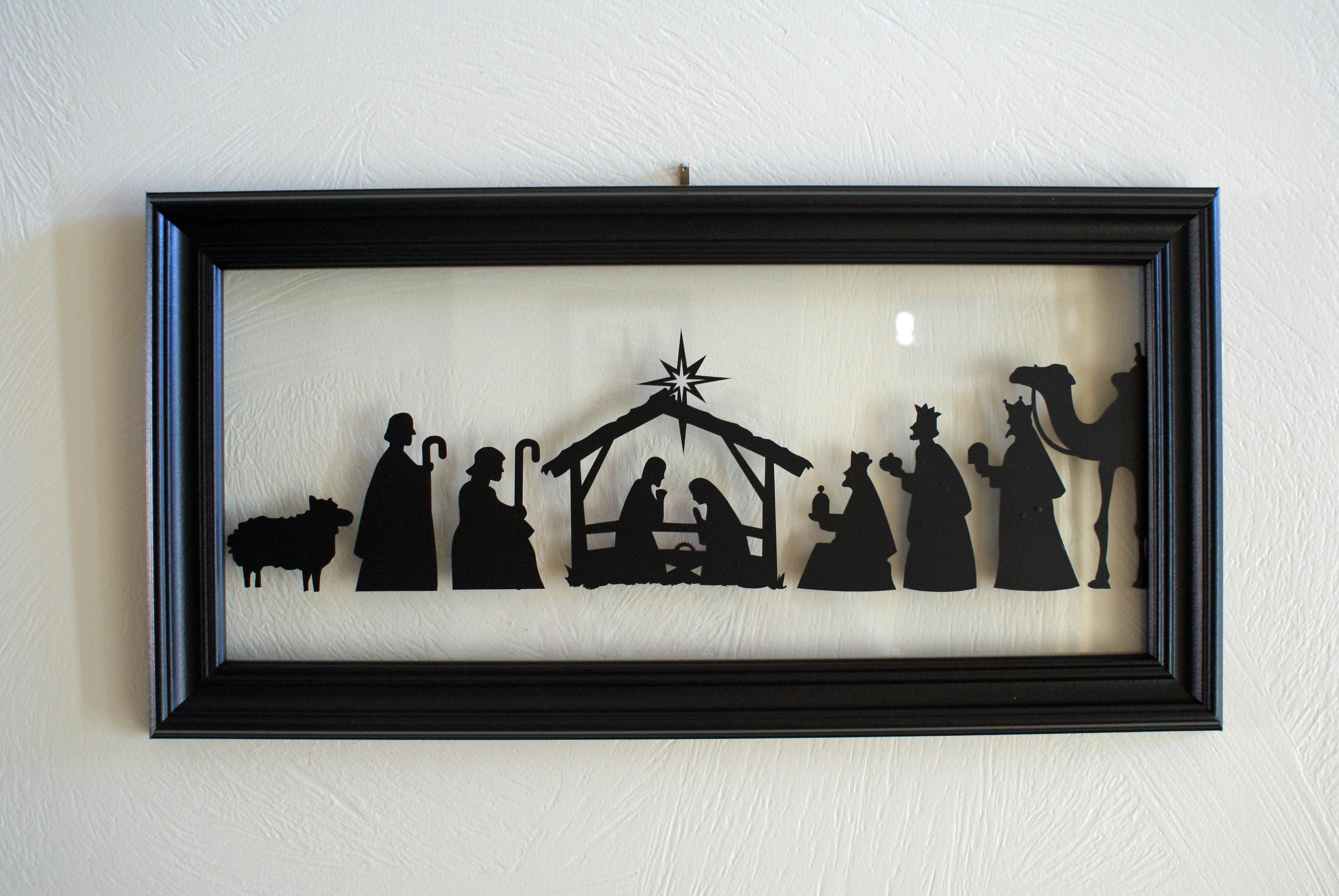 Nativity Scene Silhouette Pattern