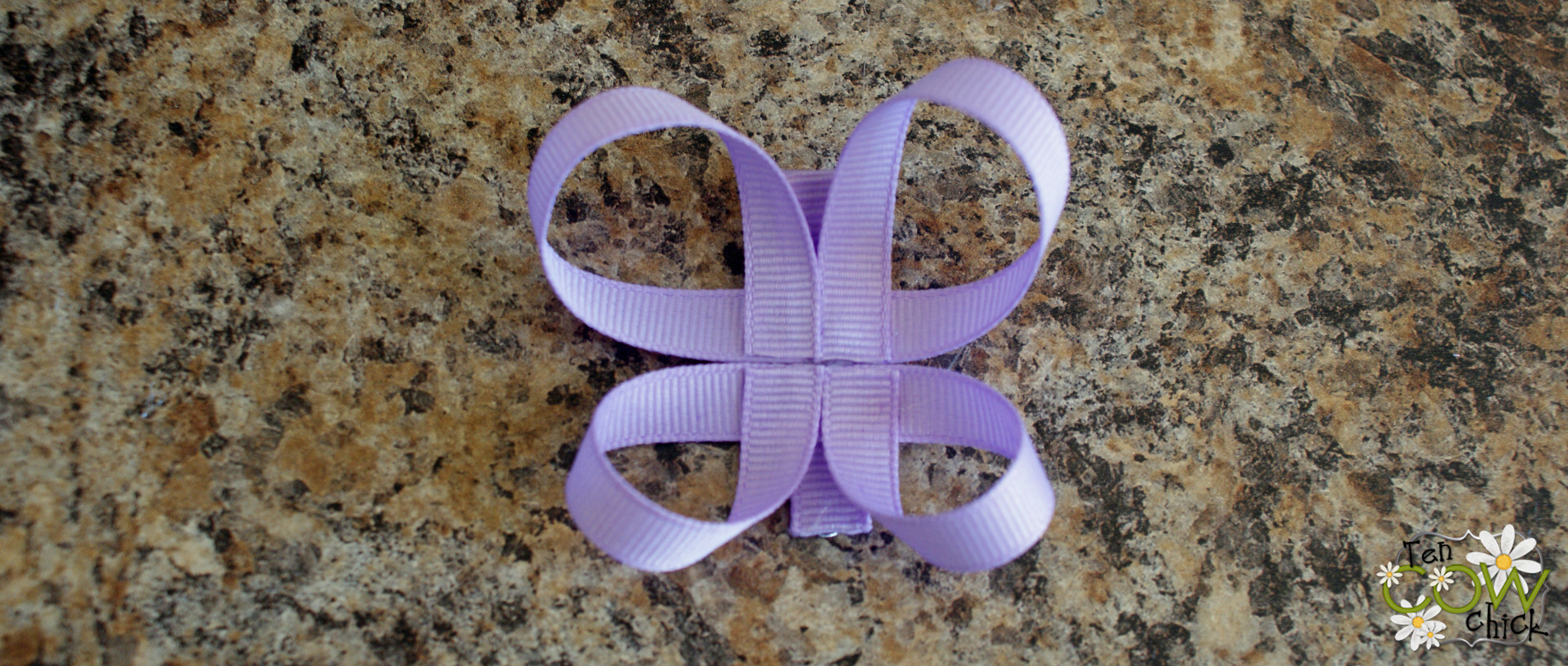 how to make a butterfly bow out of ribbon